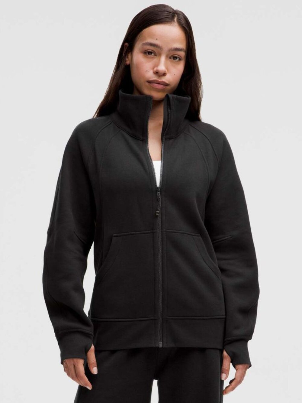 SCUBA OVERSIZED FUNNEL-NECK FULL ZIP